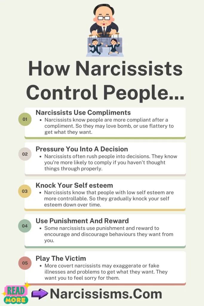 Infographic - How Narcissists Control People