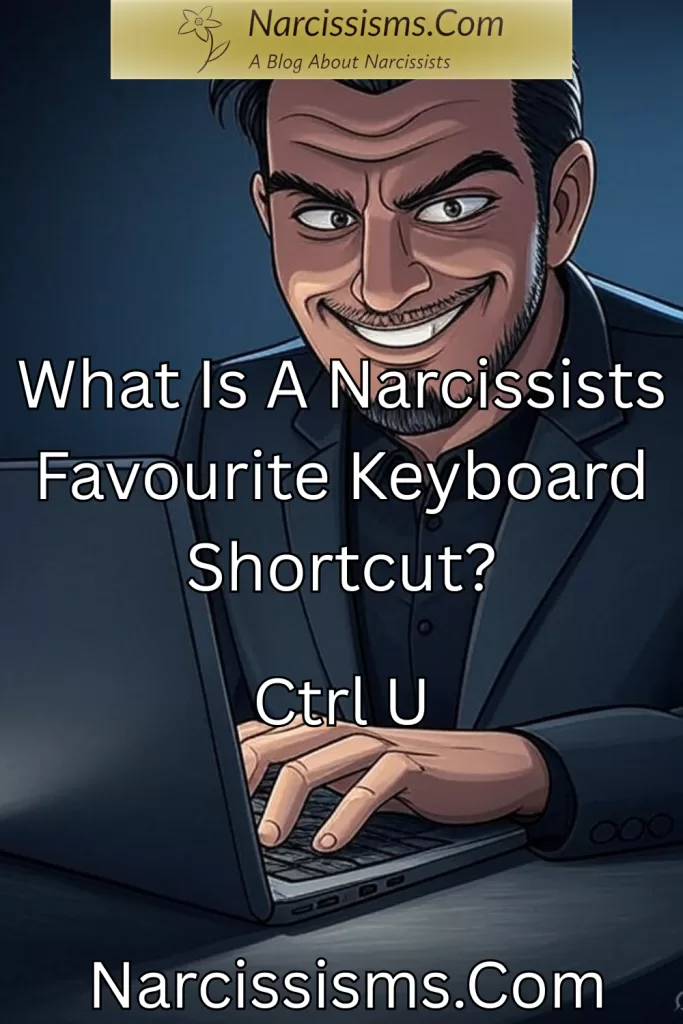 Narcissist meme - "What is a narcissists favourite keyboard shortcut?"