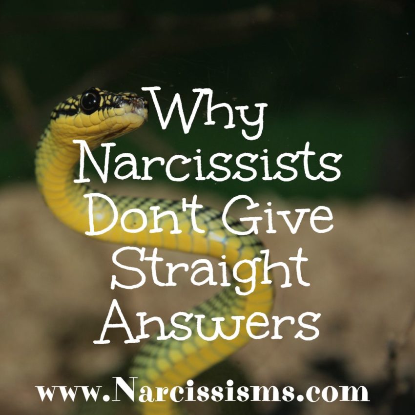 Why Narcissists Don't Give Straight Answers 