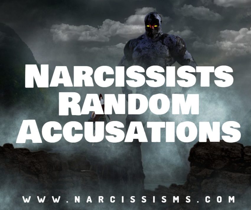 Narcissists Random Accusations