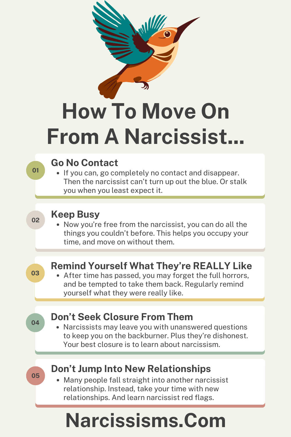 How To Move On From A Narcissist - Narcissisms.Com