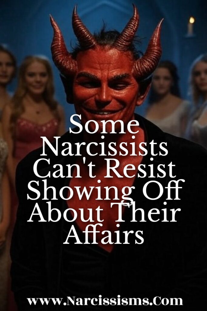 Quote - Some narcissists can't resist showing off about their affairs