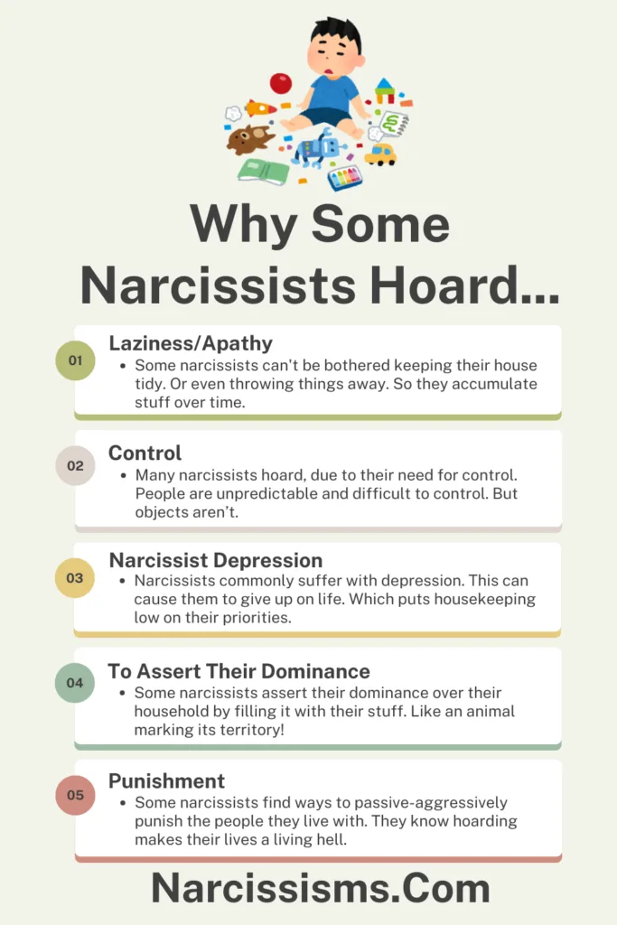 Infographic - Why Some Narcissists Hoard 