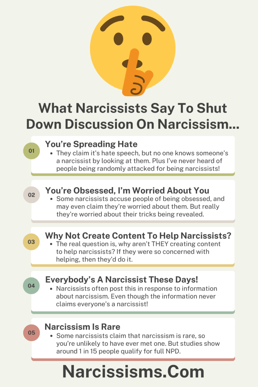 What Narcissists Say To Shut Down Discussion About Narcissism ...