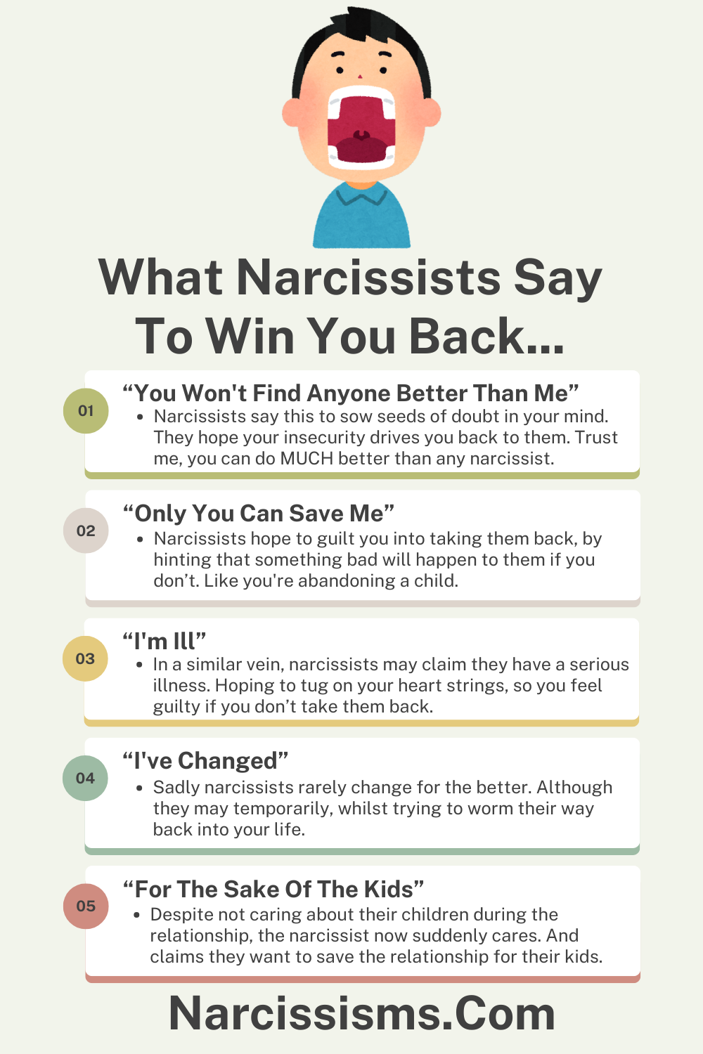 What Narcissists Say To Win You Back - Narcissisms.Com