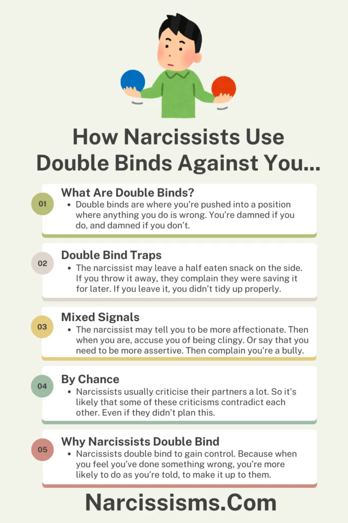 Infographic - How Narcissists Use Double Binds Against You