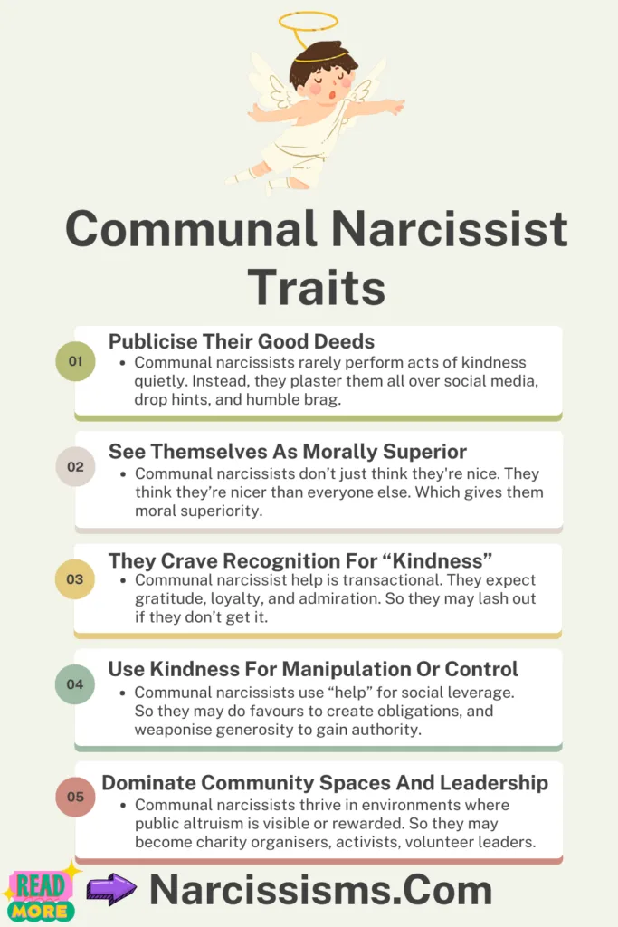 Infographic - "Communal Narcissist Traits"