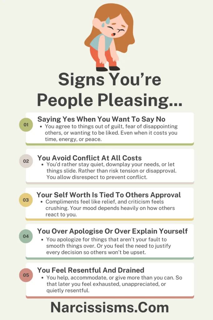 Infographic - Signs You're People Pleasing