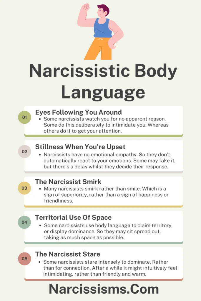 Infographic - Narcissistic Body Language