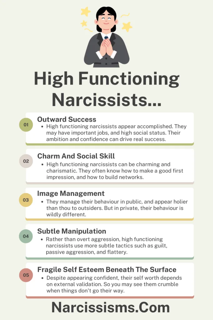 Infographic - High Functioning Narcissists